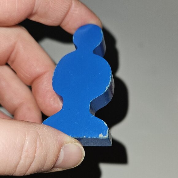 15 Wooden Toy People Figures Lot Railway Train Accessories Blue Green Red READ - Picture 2 of 11